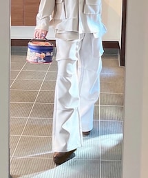 WESTBOY | ワイドストレートミリタリーカーゴパンツWO22W2PT05【WB ORIGINALS】【2022AW】(カーゴパンツ)