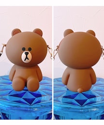 LINEのブラウン | 可愛い♡😙(ショルダーバッグ)