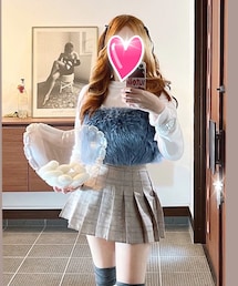 VIOLETTA | バックリボンボリュームファービスチェ(その他トップス)