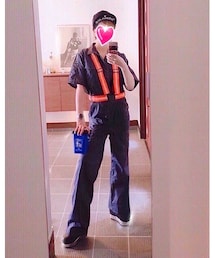FORECAST | デニム地♡半袖ツナギ・ガチ作業着🙆‍♂️(つなぎ/オールインワン)