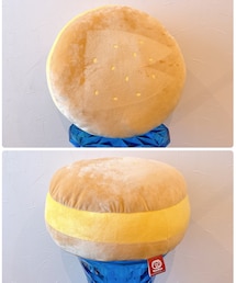 ドムドムハンバーガー | 手作り厚焼きたまごバーガー♬😋遠くから見た時はドーナツだと思ってた(笑)(クッション/クッションカバー)