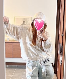 シルバーのセーター | シルバー加工♡(ニット/セーター)