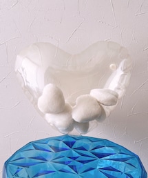 ハートクッション | クリアクッションの中にハートがいっぱい🙆‍♀️🤍(クッション/クッションカバー)