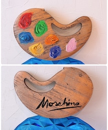 MOSCHINO | Moschino Paint Palette Calfskin Leather Clutch(クラッチバッグ)