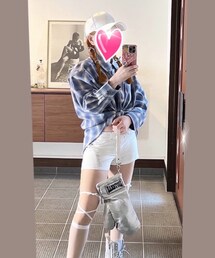 しまむら | チェックシャツ♡(シャツ/ブラウス)