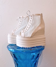 厚底ブーツ | レースアップ♡(ブーツ)