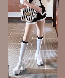 ショートパンツ | パイピング＆金ボタン♡(パンツ)