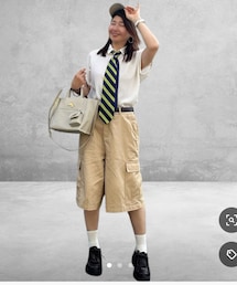 toshikoshi親方♬いつもありがとうです🤗✨ | ネクタイ×ハーフパンツ😆影響されました🙌💕(その他)