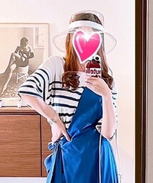 Samansa Mos2 | パネルボーダー半袖Tシャツ(Tシャツ/カットソー)