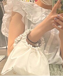 earth music&ecology | ノースリーブフリルビックカラーブラウス(シャツ/ブラウス)