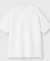 GU | ドライダブルフェイスビッグプルオーバー(5分袖)(Tシャツ/カットソー)