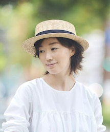 田中帽子店 | Marin/G 女性用カンカン帽/9-10mm(ハット)