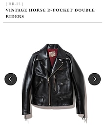 y2leather | Dポケットが特徴的なライダース。裏地の赤千鳥格子もお気に入りです。(ライダースジャケット)