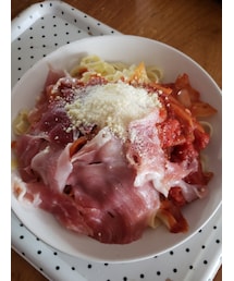 お昼ごはん→生ハムのパスタ🍝 | その他