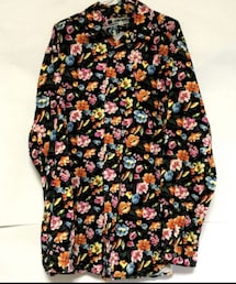 PEARL DIVER | フラワープリント/コーデュロイロング丈シャツ(シャツ/ブラウス)