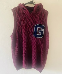 GOODENOUGH | GIVY × GE フィッシャーマンニットベスト(ベスト)