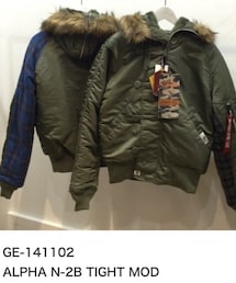 GOODENOUGH | GOODENOUGH グッドイナフ ALPHA N-2B TIGHT MOD 2014 クリスマス50着限定　エリオットタータン(MA-1)