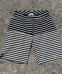 GOODENOUGH | 切替ボーダー/スウェットハーフパンツ(スウェットパンツ)