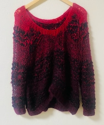 UKヴィンテージ古着 | ラウンドネック モヘアニット/UK古着(ニット/セーター)