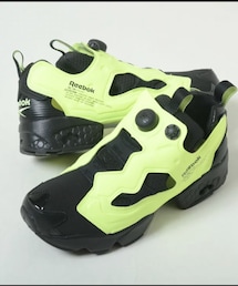 Reebok | Reebok INSTA PUMP FURY OG  KX95/黒×ネオンイエロー(スニーカー)