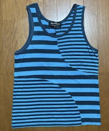 Lens Concave | 切替ボーダークレイジーパターン/タンクトップ(タンクトップ)