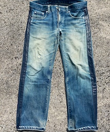 NEIGHBORHOOD | NARROW/サイドラインレザー切替セルビッチ/2002(デニムパンツ)