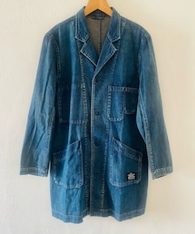 uniform experiment | デニムショップコート(チェスターコート)