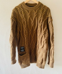 UNDERCOVER | GU×UNDERCOVER オーバーサイズケーブルニット(ニット/セーター)