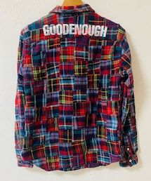 GOODENOUGH | 2012 チェックパッチワークネルシャツ(シャツ/ブラウス)