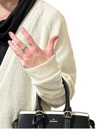 ALBINO | 袖長めであざと可愛いニットカーディガン♪  https://albino-sk.com/?pid=149178574(カーディガン/ボレロ)
