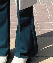 GRL | センターピンタックフレアパンツ[kz06] ディープグリーン(パンツ)