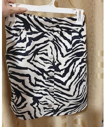 no brand | 斑马纹半身短裙(スカート)