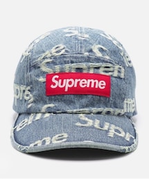 Supreme | Supreme Frayed Logos Denim Camp Cap "Blue"(キャップ)