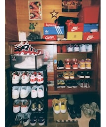 怒りを静めるためにスニーカー整理しました🤣 | スニーカーを綺麗にしたり整頓して眺めてると心が癒されます😂(変態✨)(その他)