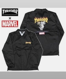 THRASHER | THRASHER×MARVEL ゴーストライダーcoach jacket(ナイロンジャケット)