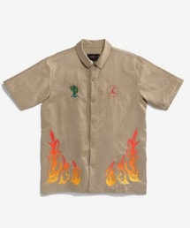 TRAVIS SCOTT | Air Jordan x Travis Cactus Jack Button Down Shirt "Khaki Desert"(シャツ/ブラウス)