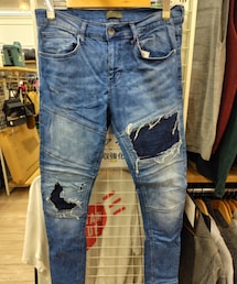 ZARA MAN | ダメージ加工 バイカーデニム(デニムパンツ)