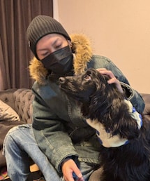 ルルちゃんにもお祝いしてもらいました✨ | ルルちゃんとの2ショット😳✌️(その他)