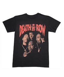 Death Row Records | 2Pac Dr. Dre Snoop Dogg Suge Knightの4人のプリントが圧巻のDeath Row Records公式T(Tシャツ/カットソー)