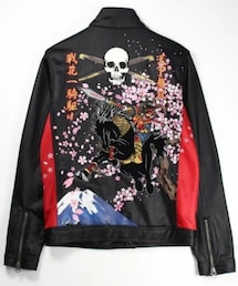 雅結 | 雅結×戦武 花の慶次トラックジャケット キーマンからの誕生日プレゼントです✨(ライダースジャケット)