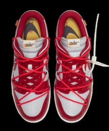 off white | Off-White × Nike Dunk Low "University Red/Wolf Grey"(スニーカー)