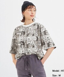 GU | クロップドT(5分袖)TEZUKA OSAMU 2+X(Tシャツ/カットソー)