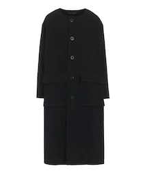 Y's | WOOL SINGLE MOSSER COLLARLESS COAT(ノーカラーコート)