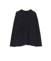 Y's | WOOL BLEND RIPPED DETAIL PULLOVER(ニット/セーター)