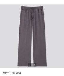 UNIQLO | サテンドレープストレートパンツ(その他パンツ)