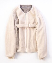 stein | stein  CONBINED SLEEVE BOA JACKET ¥74,800(ノーカラージャケット)