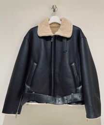 YOKE | YOKE   Detachable Collar Bomber Jacket  ￥217,800(ムートンコート)