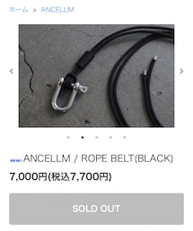 ancellm | ancellm  ROPE BELT (ベルト)