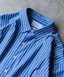 KANEMASA | KANEMASA    THICK AND THIN STRIPE ROYAL OX DRESS KNIT SHIRT ¥27000(シャツ/ブラウス)
