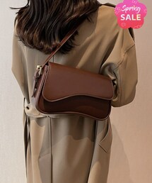 SHEIN | フラップ スクエアバッグ(ハンドバッグ)